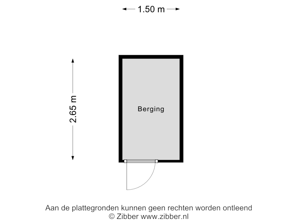 Bekijk plattegrond van Berging van Brouwerstraat 51