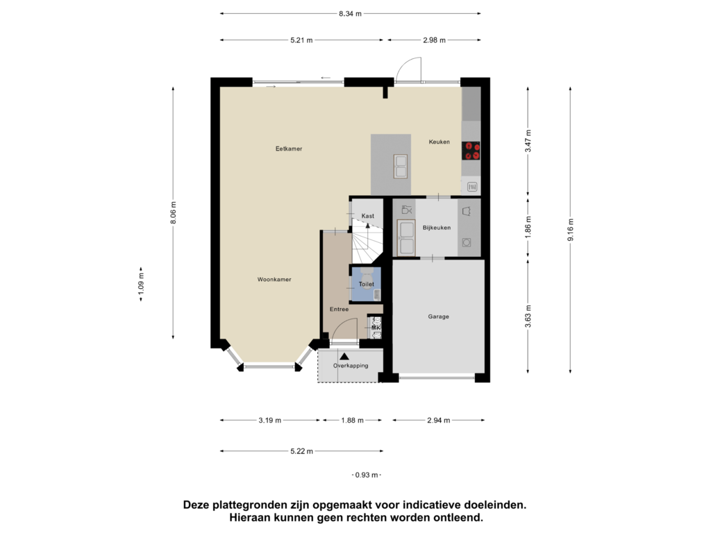 View floorplan of Begane Grond of Sprookjesberg 18