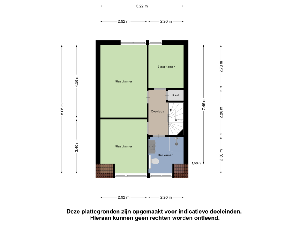 View floorplan of Eerste Verdieping of Sprookjesberg 18