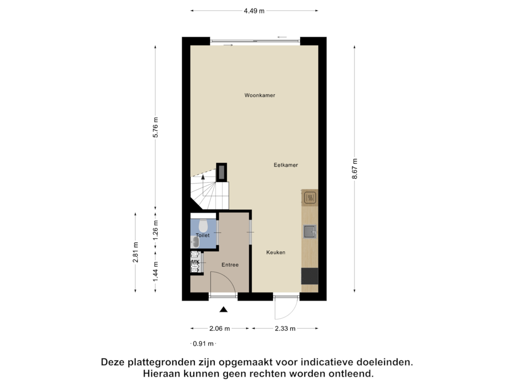 View floorplan of Begane Grond of Fatimahof 14