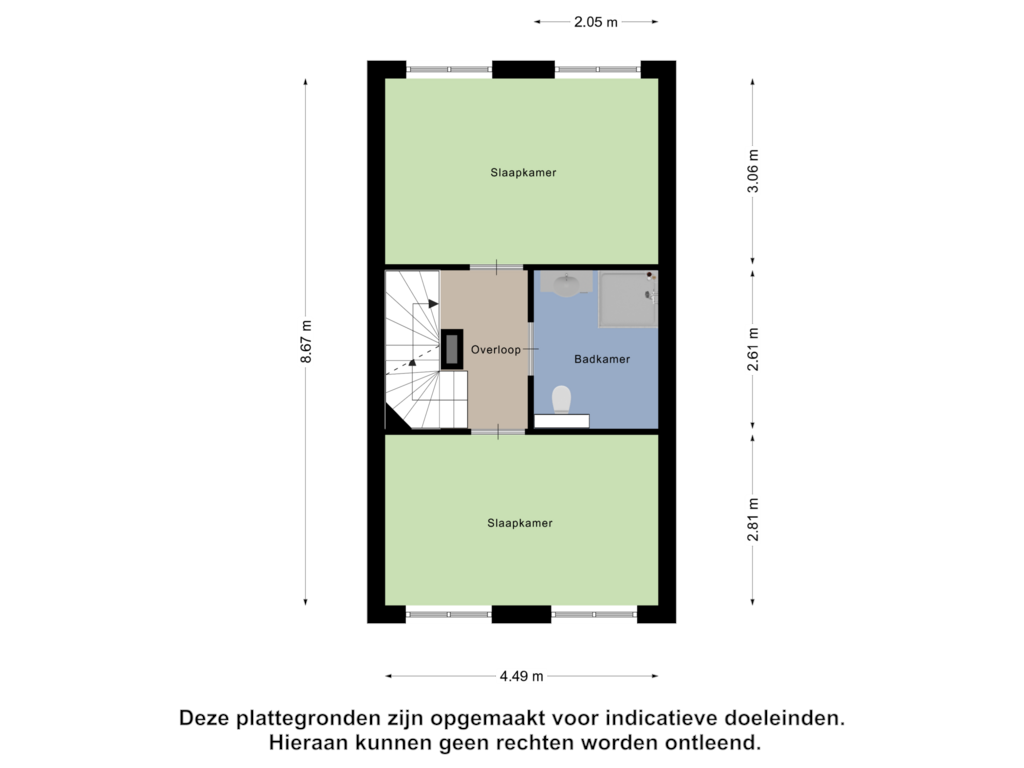 View floorplan of Eerste Verdieping of Fatimahof 14