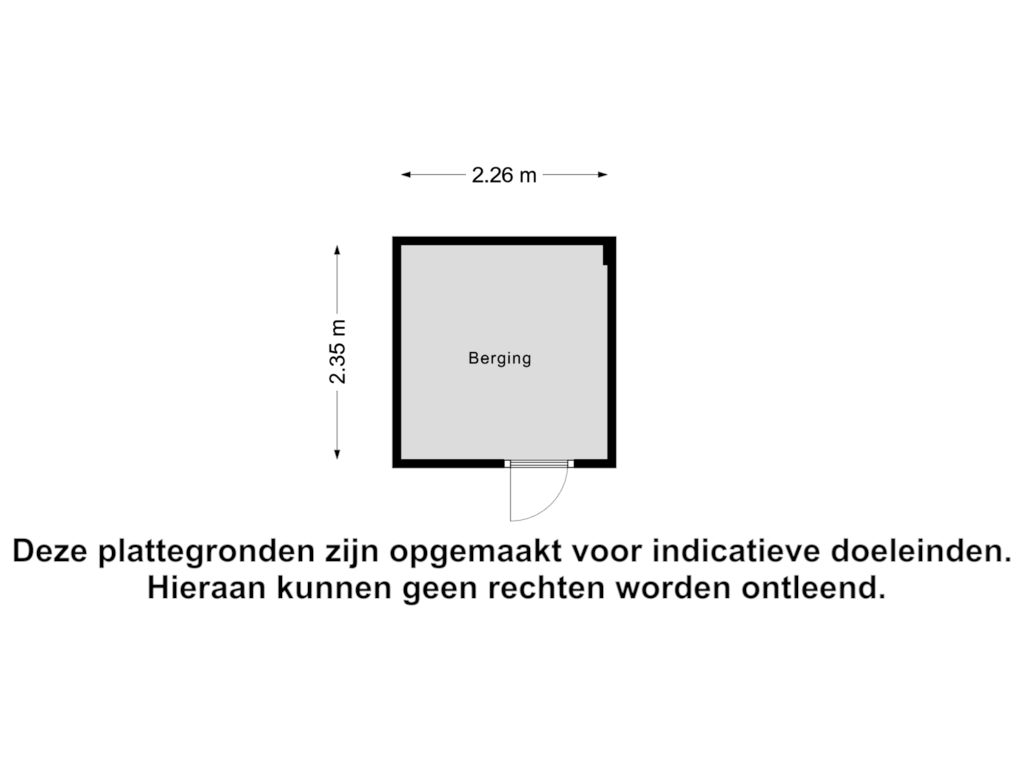 View floorplan of Berging of Fatimahof 14