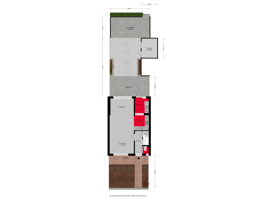 Bekijk plattegrond van Situatie van Bilwijkerweg 45