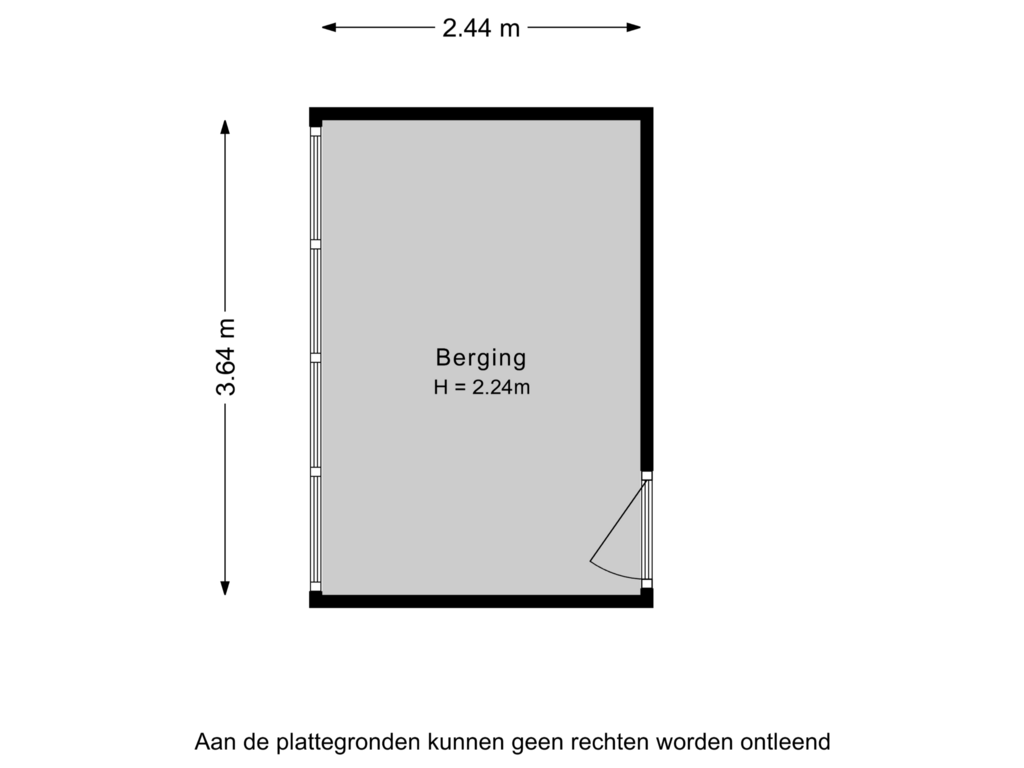 Bekijk plattegrond van Berging van Jacoba van Beierenstraat 96