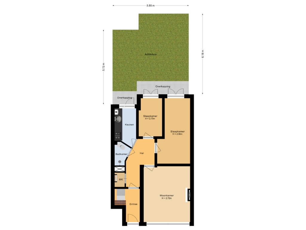 Bekijk plattegrond van Situatie van Johan Gramstraat 39