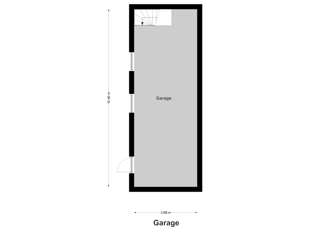 View floorplan of Garage of Meidoornlaan 5