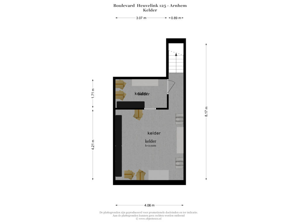 Bekijk plattegrond van KELDER van Boulevard Heuvelink 125