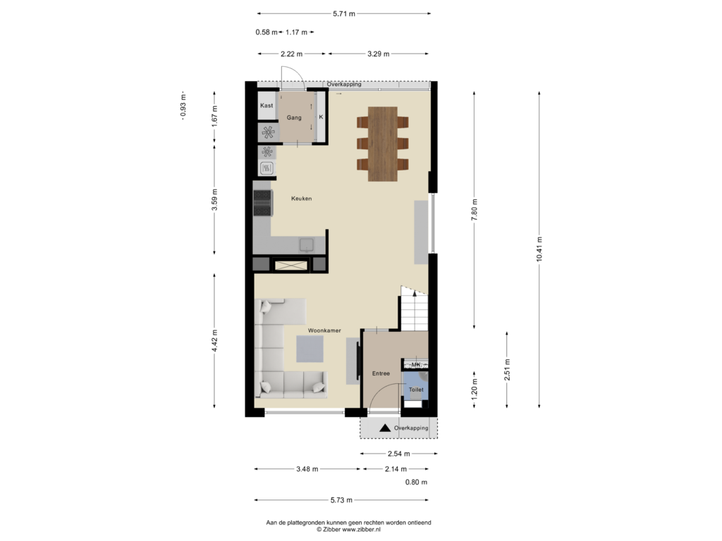 Bekijk plattegrond van Begane Grond van Zevensprong 82