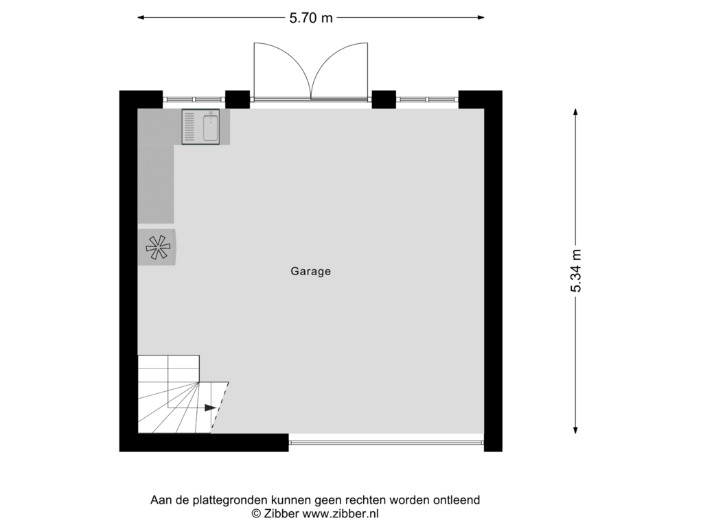 Bekijk plattegrond van Garage van Zevensprong 82