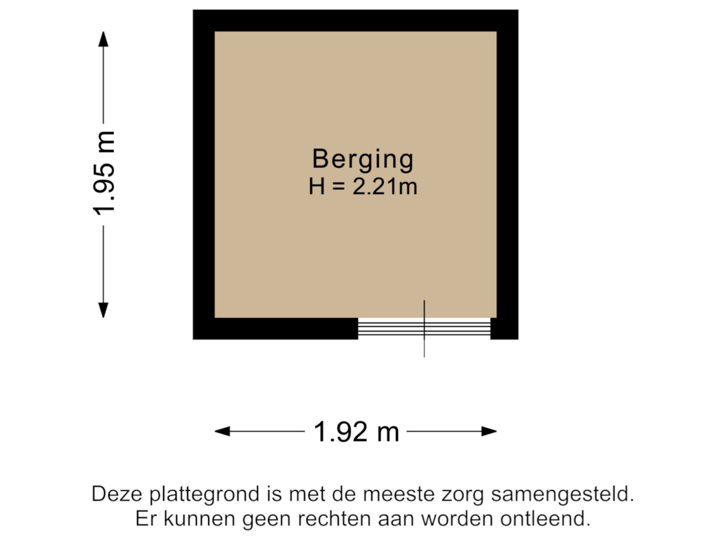 Bekijk plattegrond van Berging van Erasmuslaan 1