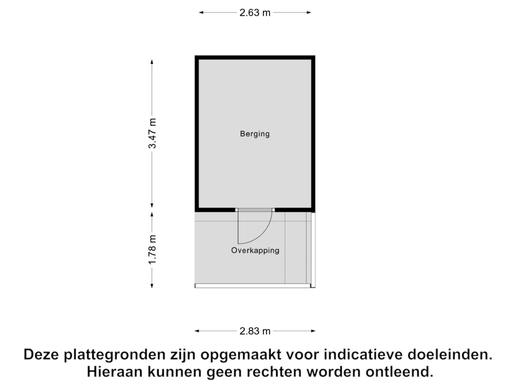 Bekijk plattegrond van Berging van Else van der Banstraat 37