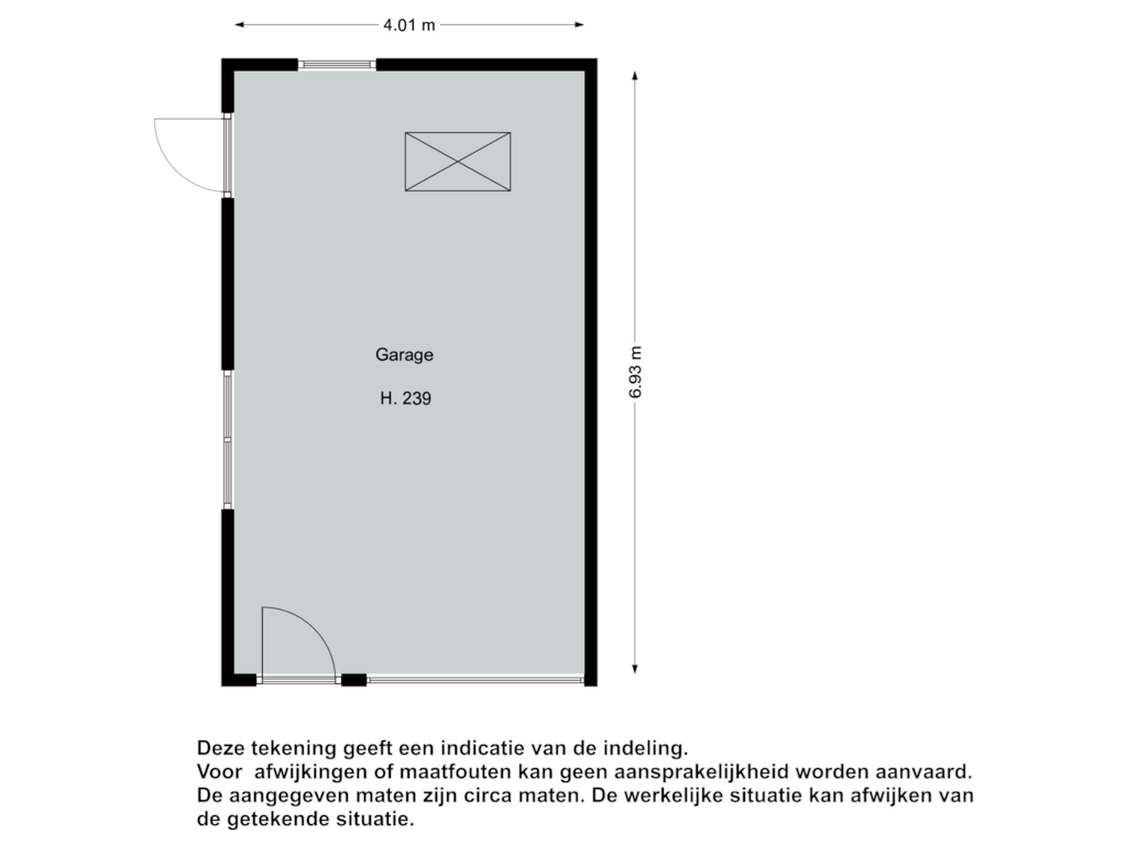 Bekijk plattegrond van Garage begane grond van Streekweg 329