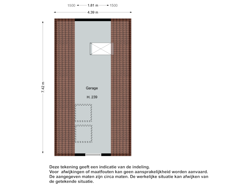 Bekijk plattegrond van Garage 1e verdieping van Streekweg 329