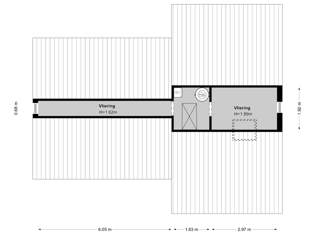 View floorplan of Floor 1 of Burg. Van Tuyll-laan 4