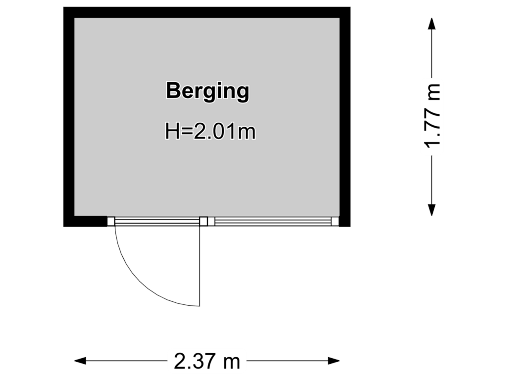 View floorplan of Floor 2 of Burg. Van Tuyll-laan 4