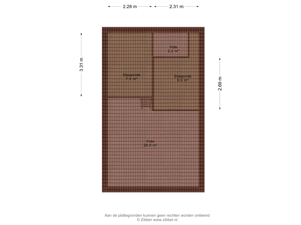 Bekijk plattegrond van Vliering van Kievitdwarsstraat 12