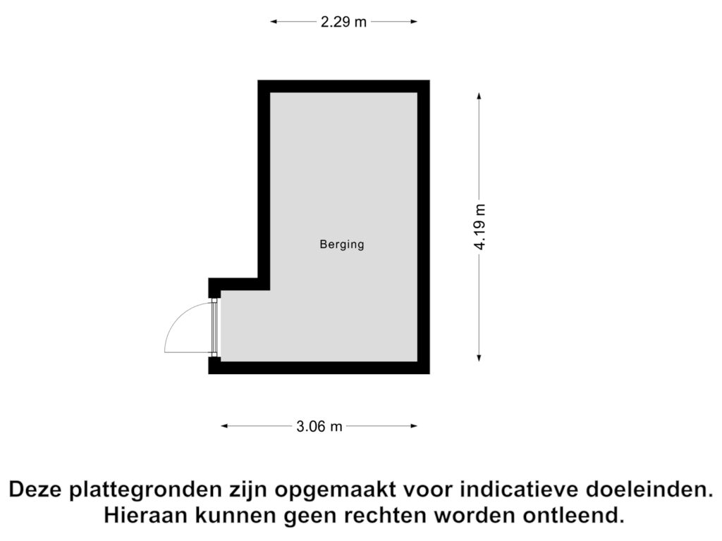 Bekijk plattegrond van Berging van Willem- en Maryplein 118