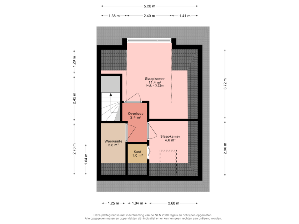 Bekijk plattegrond van Zolder van Frank van Hulsentoplaan 33