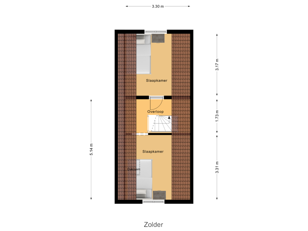 Bekijk plattegrond van Zolder van Twelloseweg 14