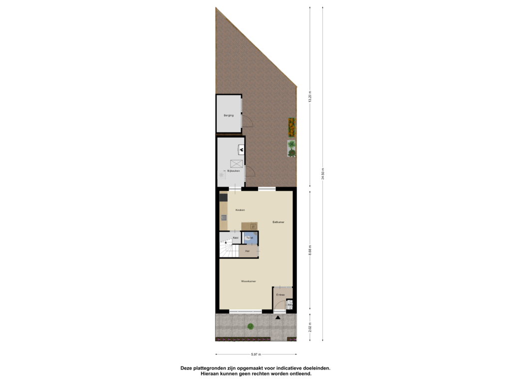 Bekijk plattegrond van Begane Grond Tuin van Koudenburg 41