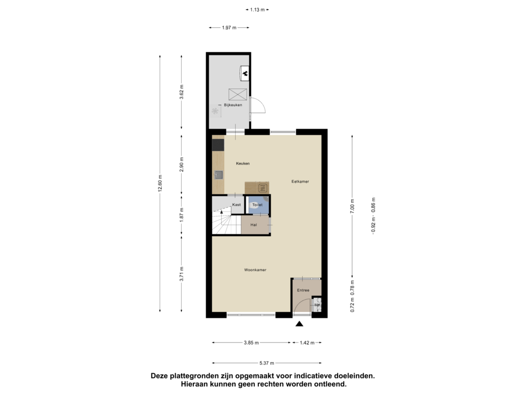 Bekijk plattegrond van Begane Grond van Koudenburg 41