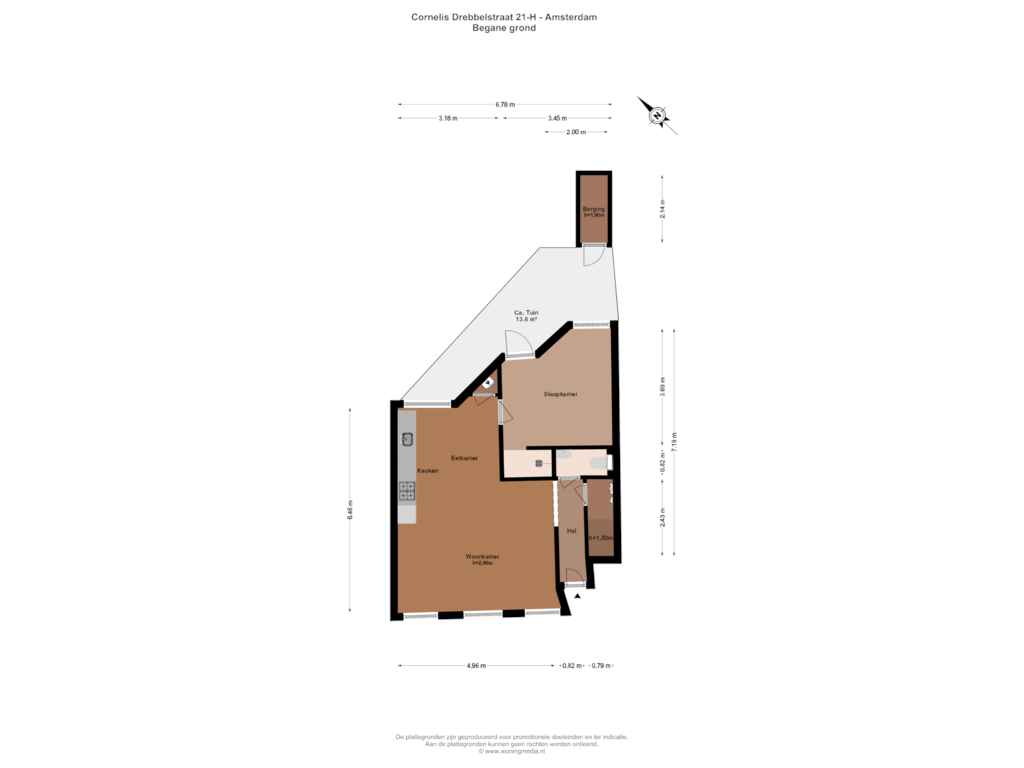 Bekijk plattegrond van Begane_grond van Cornelis Drebbelstraat 21-H