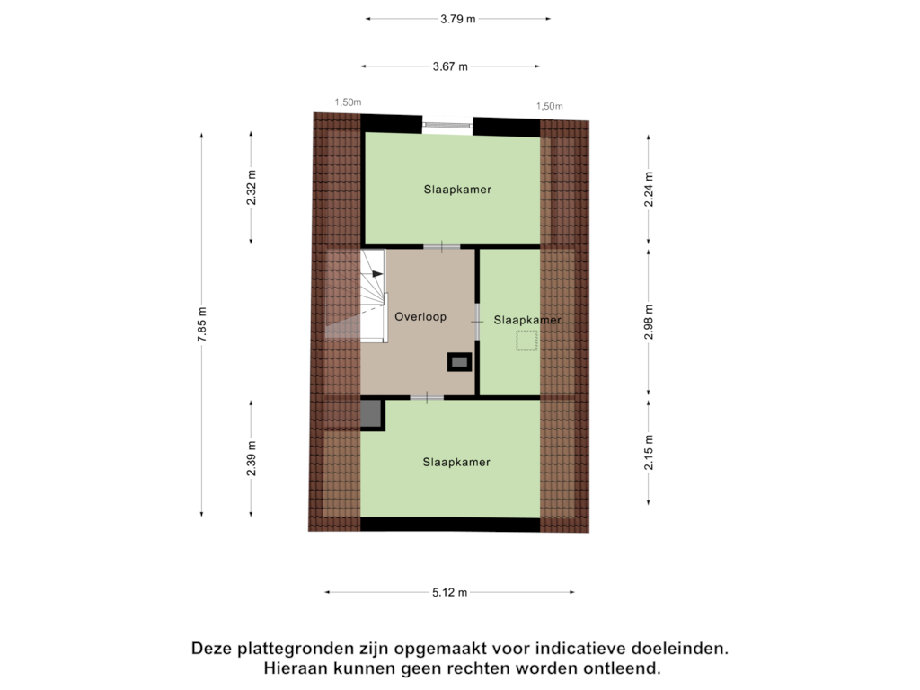 Bekijk plattegrond van Eerste Verdieping van Schuringsedijk 34