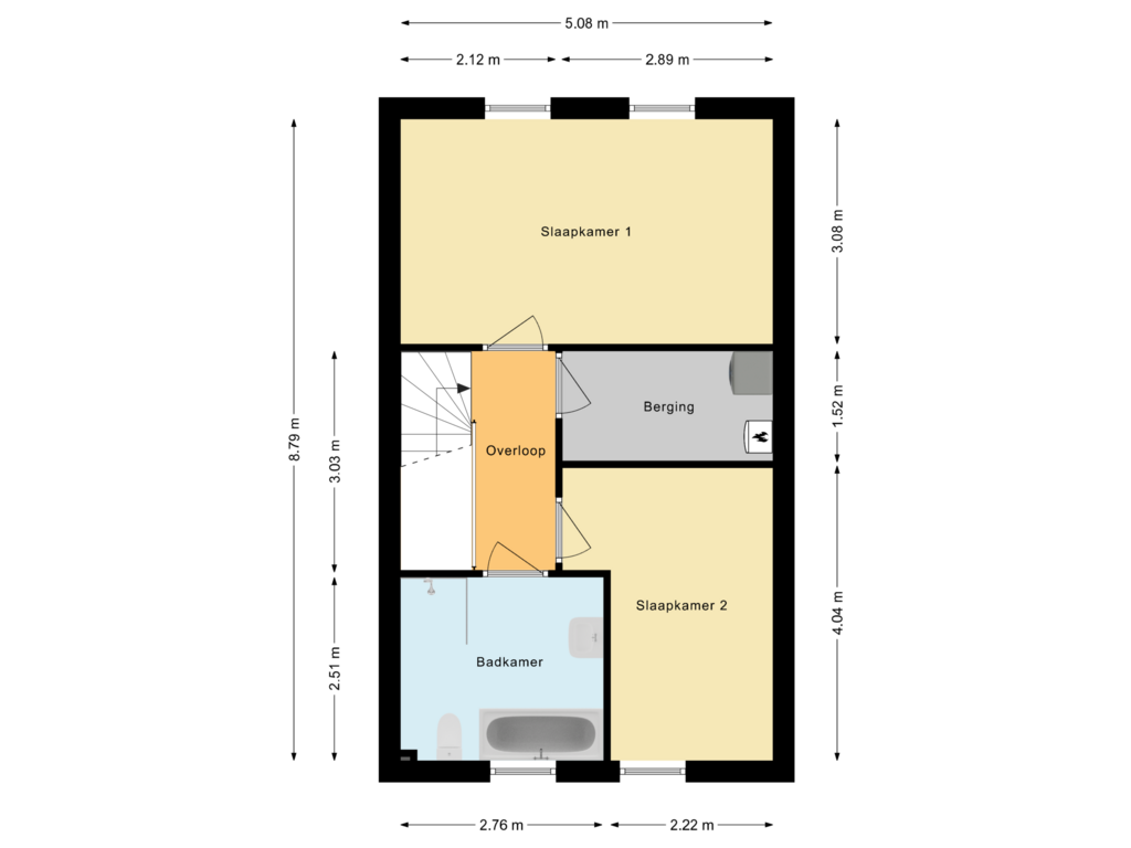 View floorplan of Eerste Verdieping of Koningspage 90