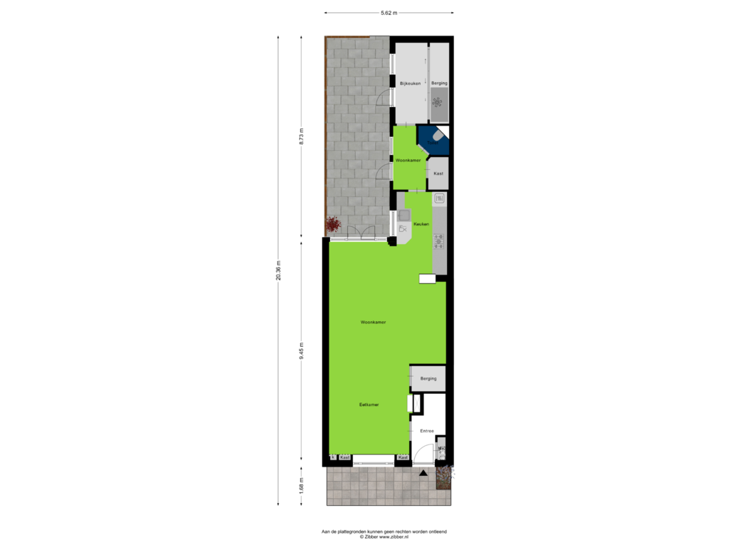 View floorplan of Begane Grond_Tuin of Dick Tolstraat 34