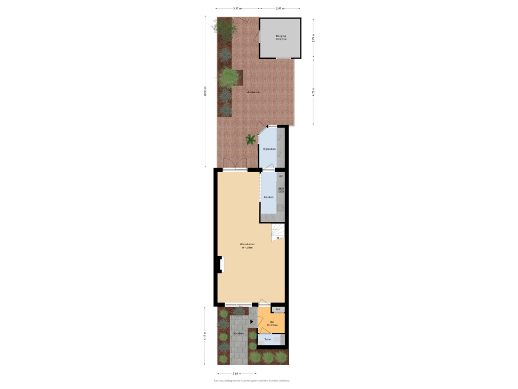 View floorplan of Situatie of Koningin Julianasingel 11