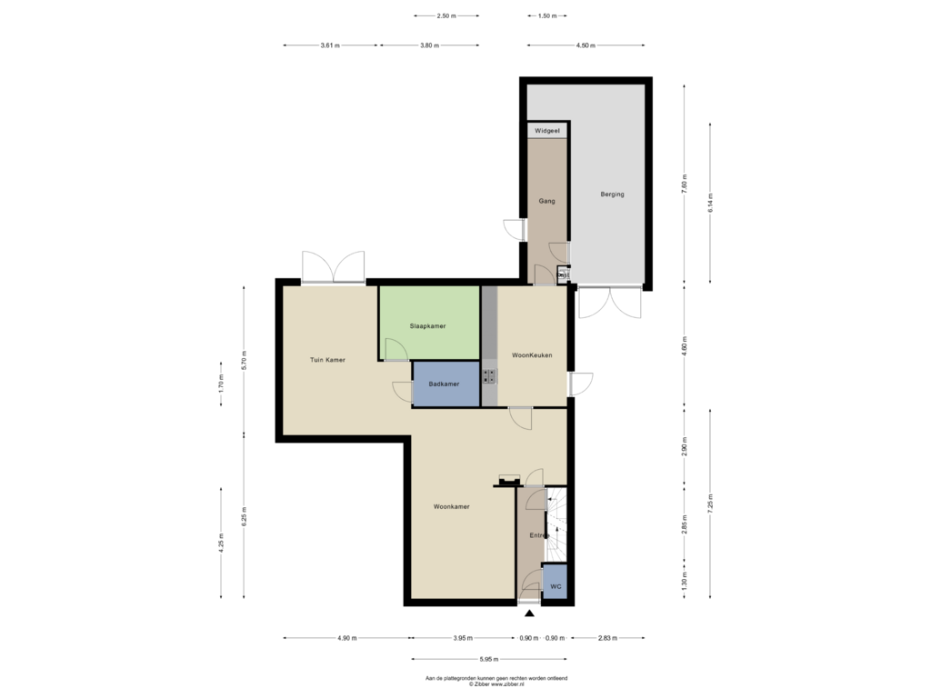 Bekijk plattegrond van Begane Grond van Delwijnsestraat 44