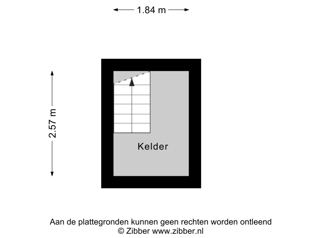 Bekijk plattegrond van Kelder van Delwijnsestraat 44