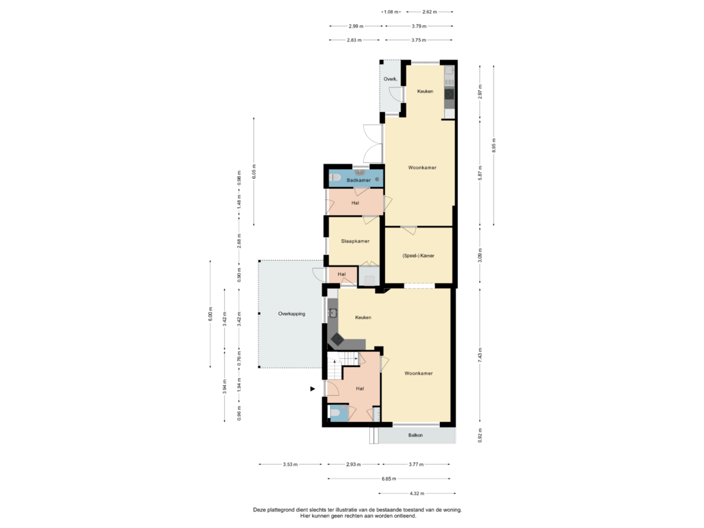 Bekijk plattegrond van Begane Grond van Dalestraat 27