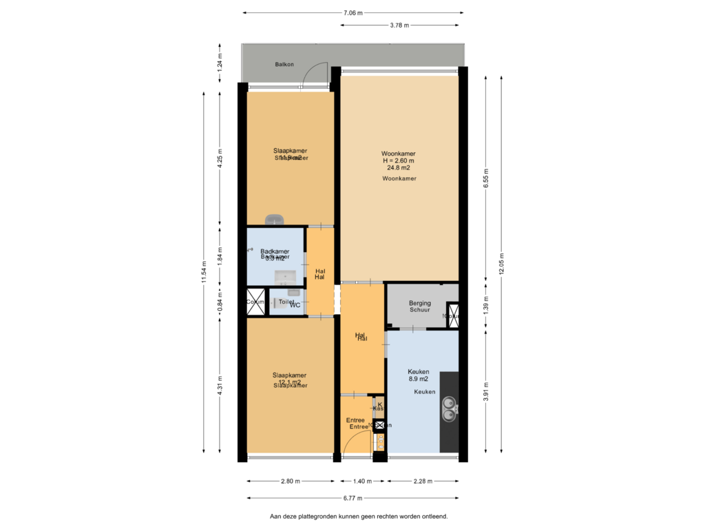 Bekijk plattegrond van Appartement van van Harinxmaplein 154