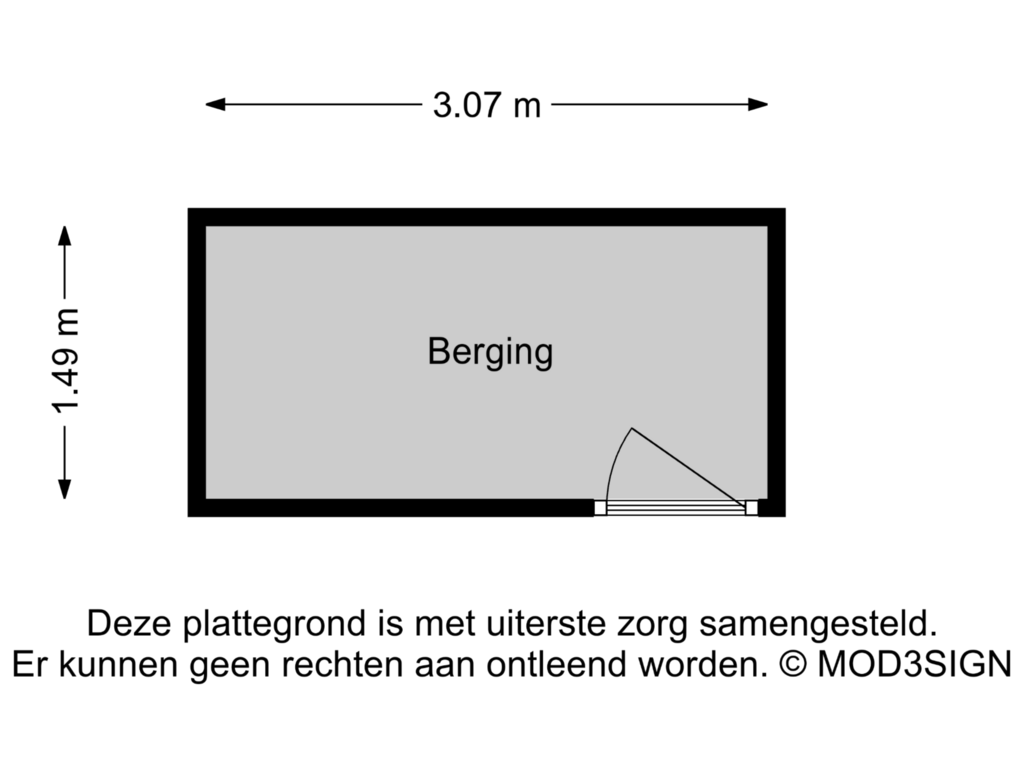 Bekijk plattegrond van Berging van Binnenweg 6-F222