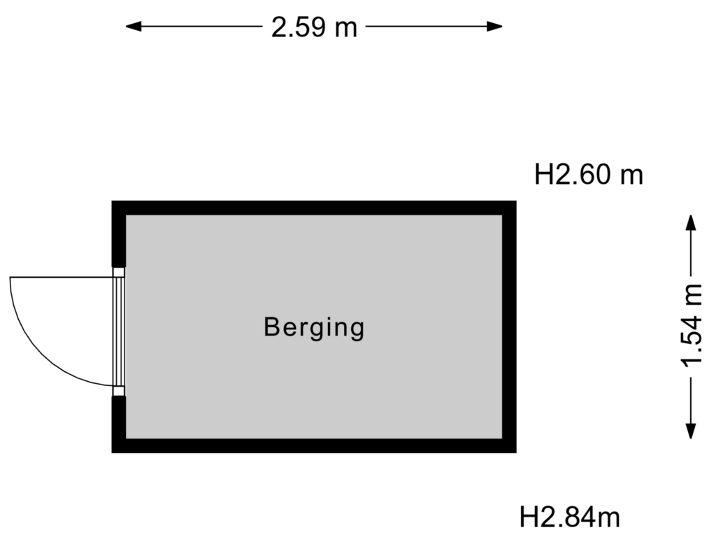 Bekijk plattegrond van Berging van Oldenhove 7-A