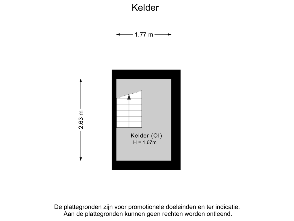 Bekijk plattegrond van Kelder van Zonnebloemstraat 42