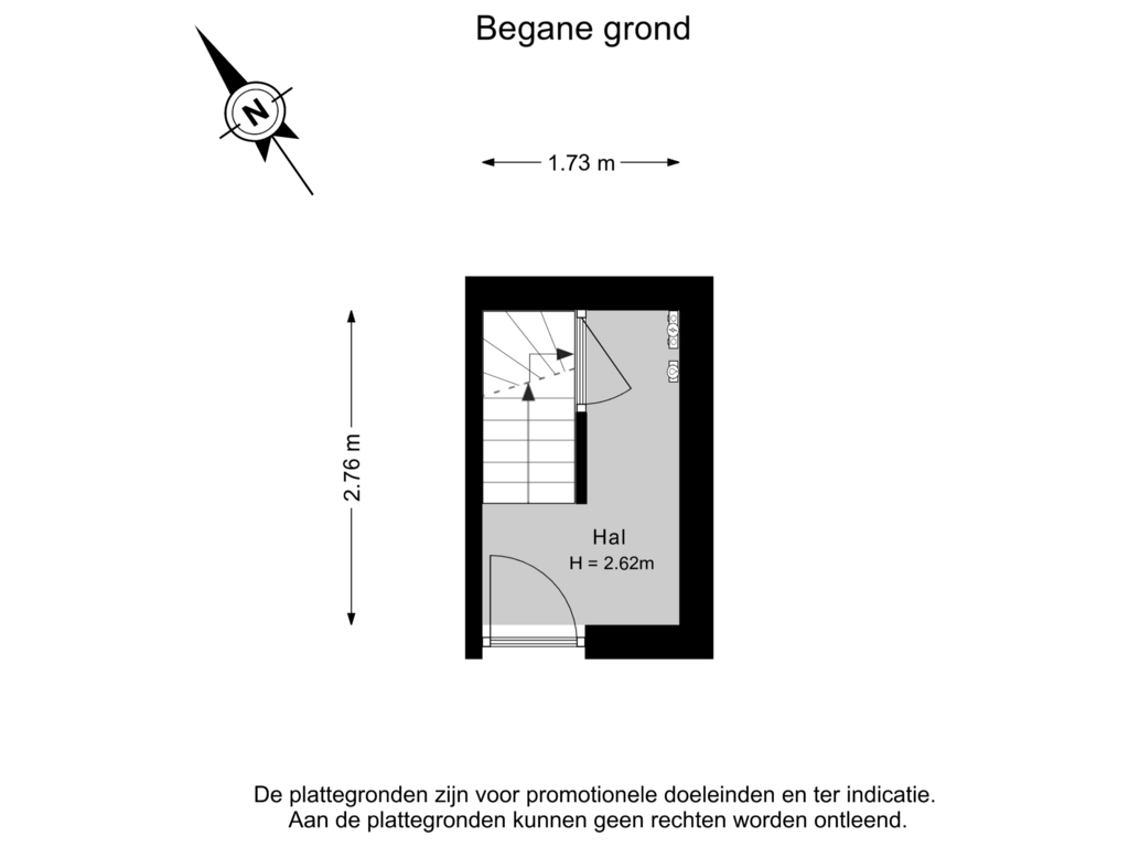 Bekijk plattegrond van Begane grond van Zonnebloemstraat 42