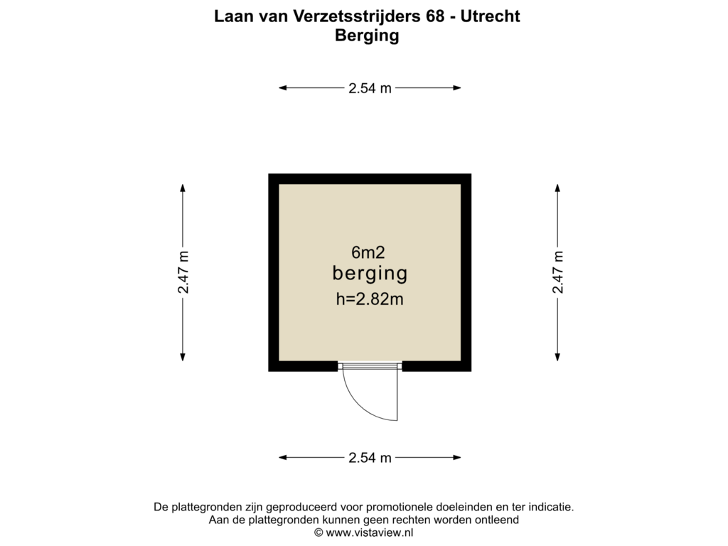 Bekijk plattegrond van BERGING van Laan van Verzetsstrijders 68