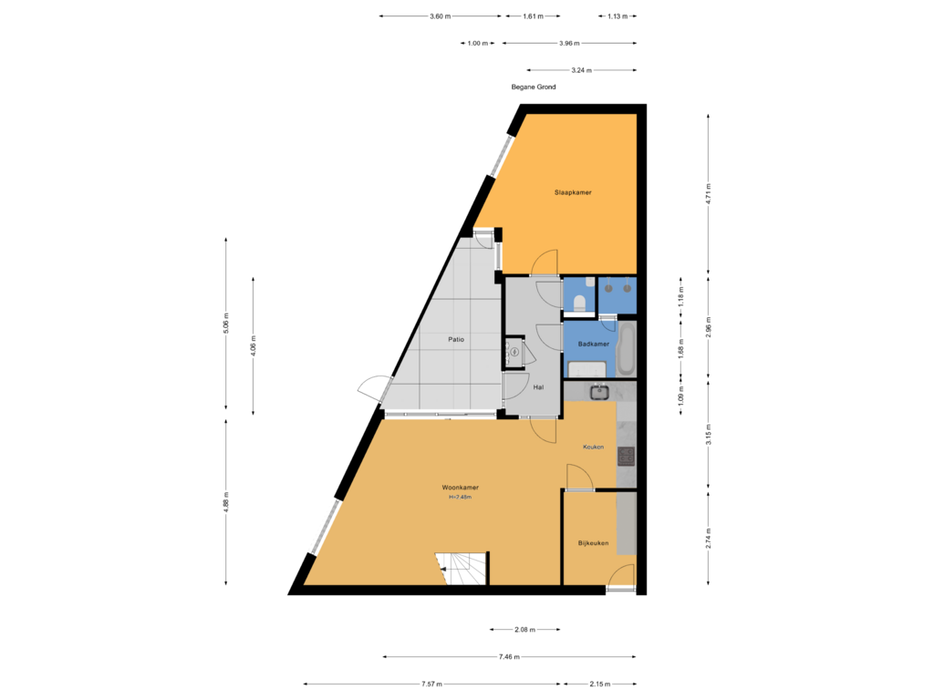 Bekijk plattegrond van Begane Grond van Buizerdlaan 96