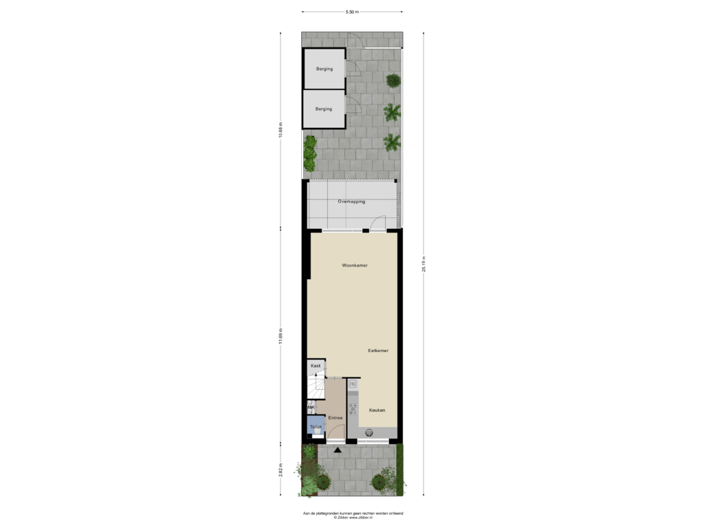 Bekijk plattegrond van Begane grond_tuin van Hosta 5