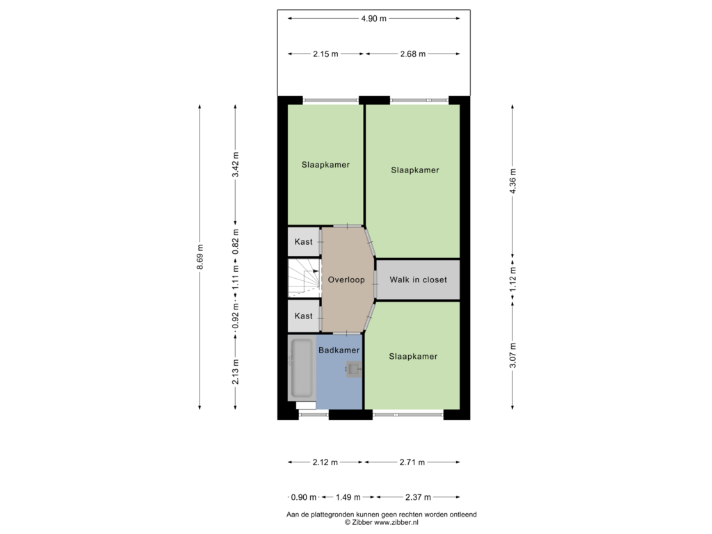 Bekijk plattegrond van Eerste Verdieping van Hosta 5