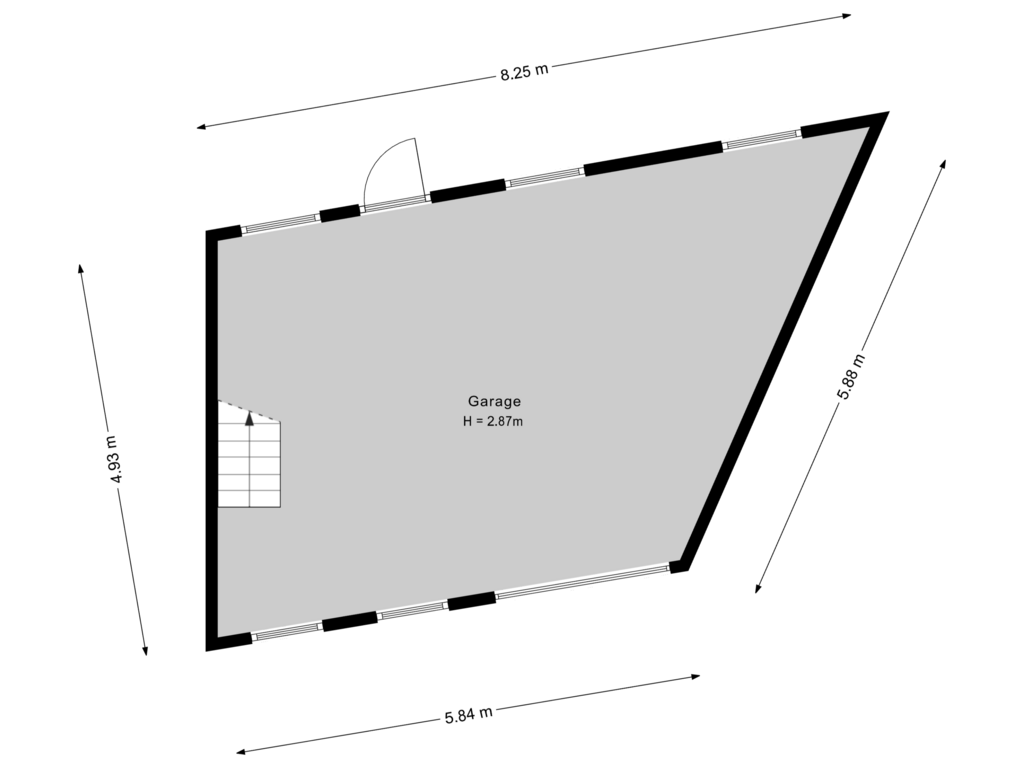 Bekijk plattegrond van Garage van Oosterhaven 49