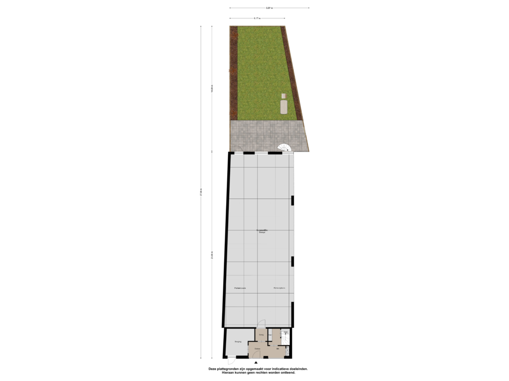 Bekijk plattegrond van Begane Grond  Tuin van Binnenluiendijk 5