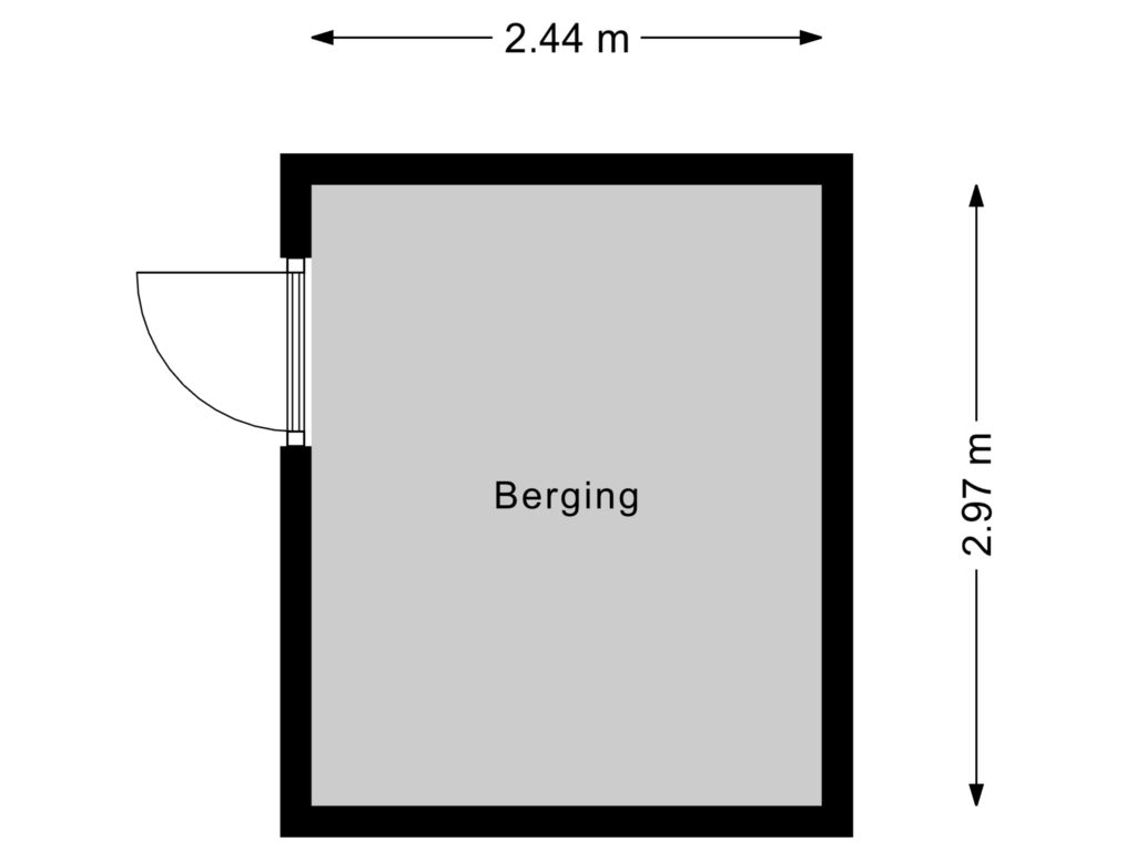 Bekijk plattegrond van Berging van Eikenlaan 38