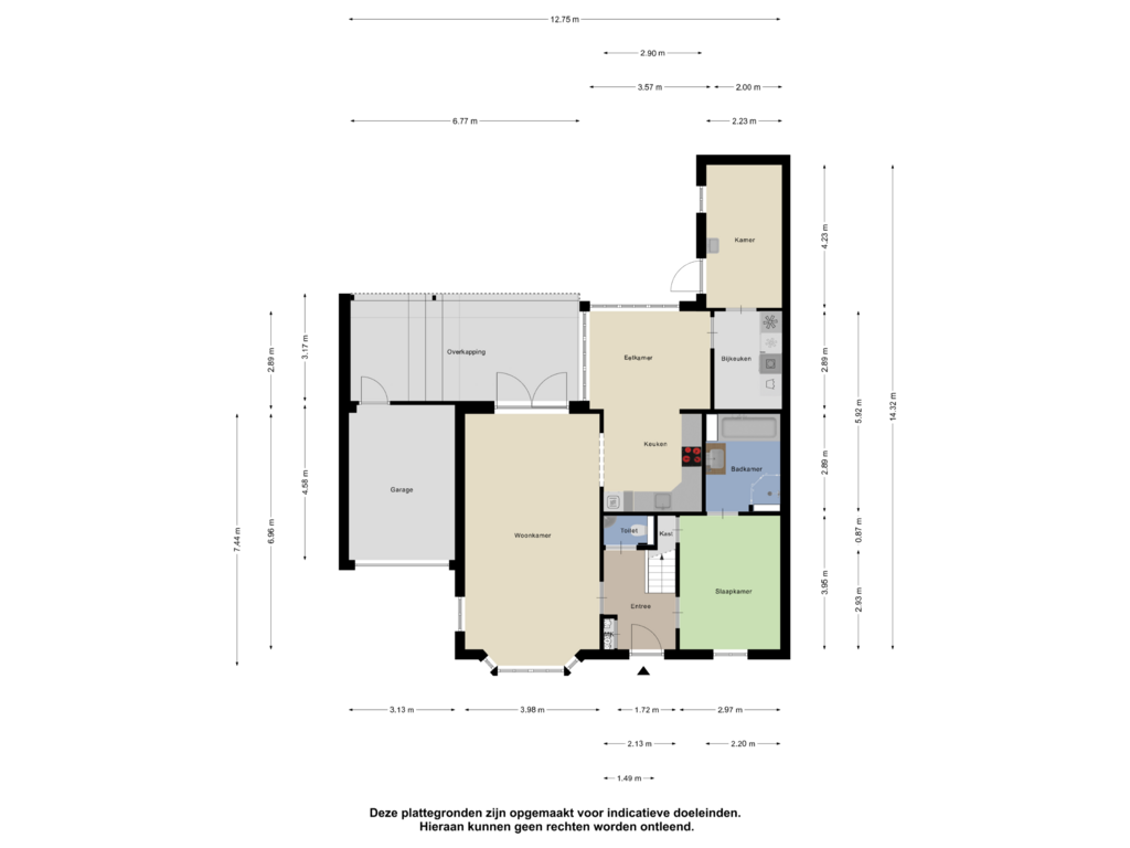 Bekijk plattegrond van Begane grond van Stereind 1