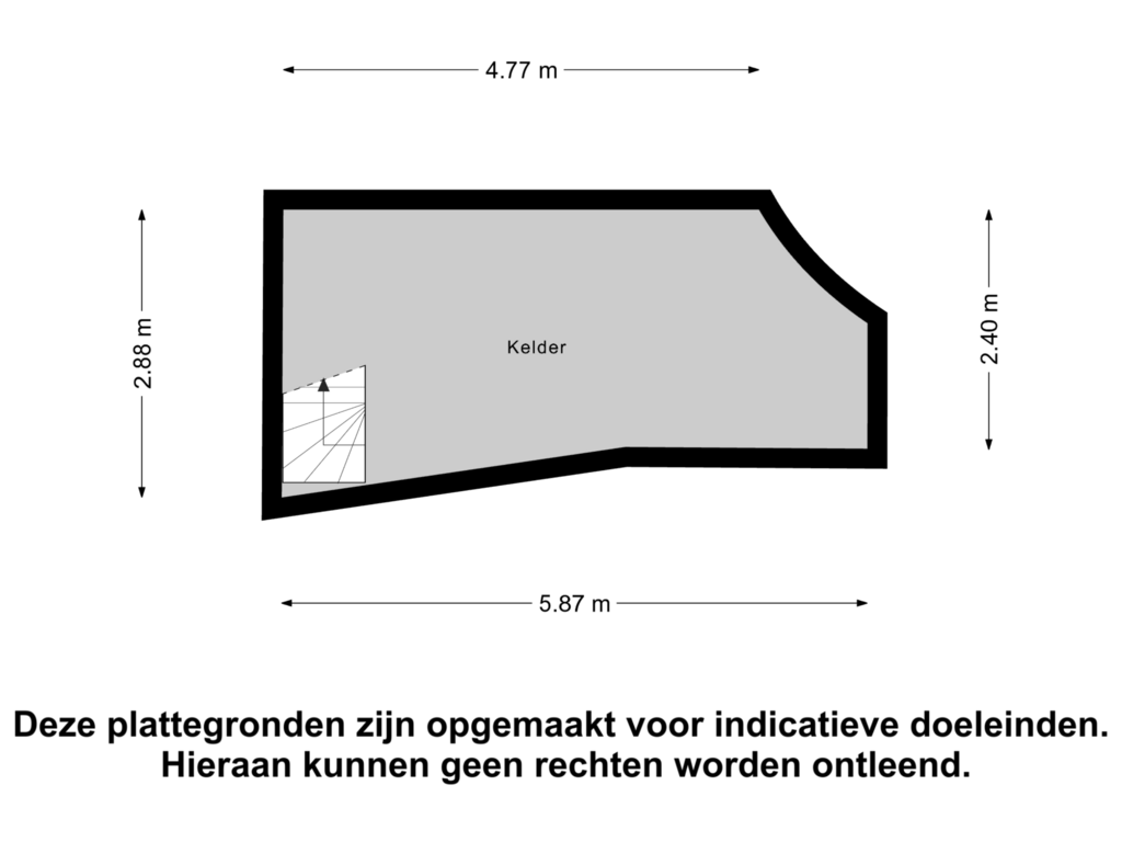 Bekijk plattegrond van Kelder van Buitenweide 17