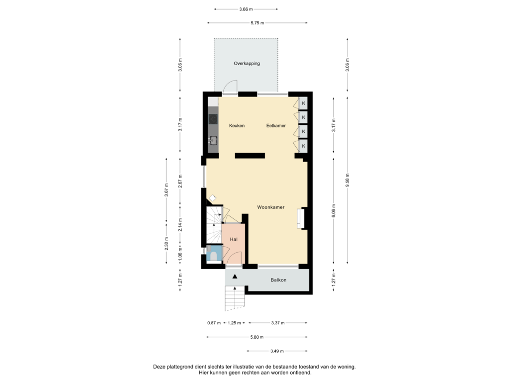 Bekijk plattegrond van Begane Grond van Scheulderdorpsstraat 55