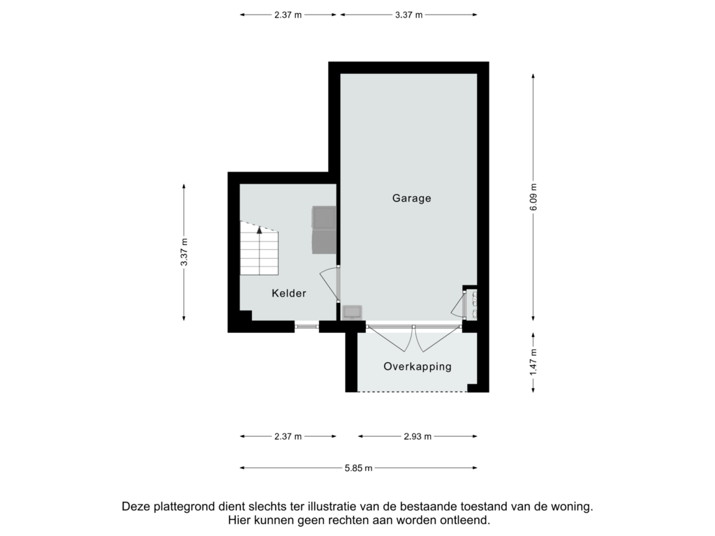 Bekijk plattegrond van Kelder van Scheulderdorpsstraat 55