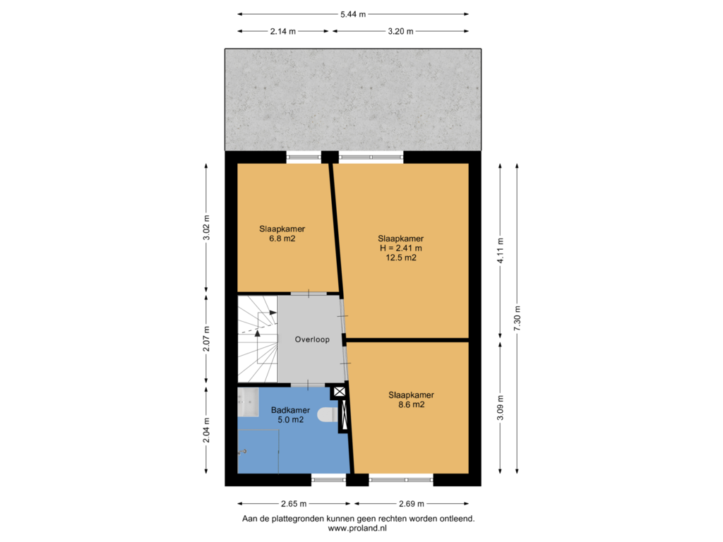 View floorplan of 1e Verdieping of Beemdgraslaan 17